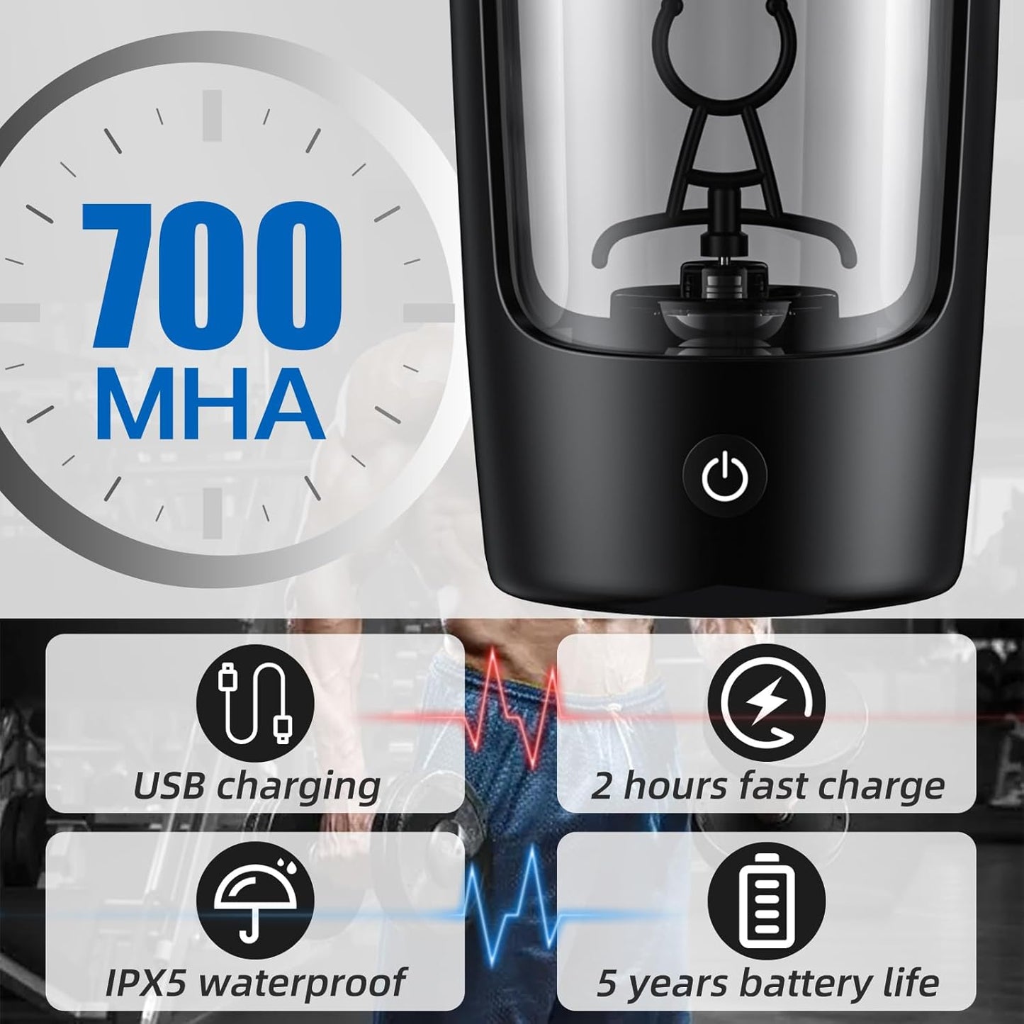 Premium Electric Shaker Bottle™